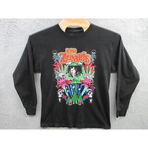 Rob Zombie Freaks on Parade Tour 2022 Black Long Sleeve T Shirt Mens Large